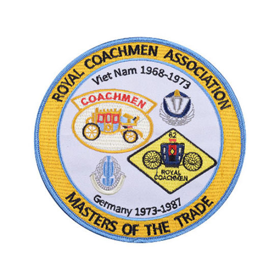 Personalice un parche de bordado de diseño personalizado de alta calidad