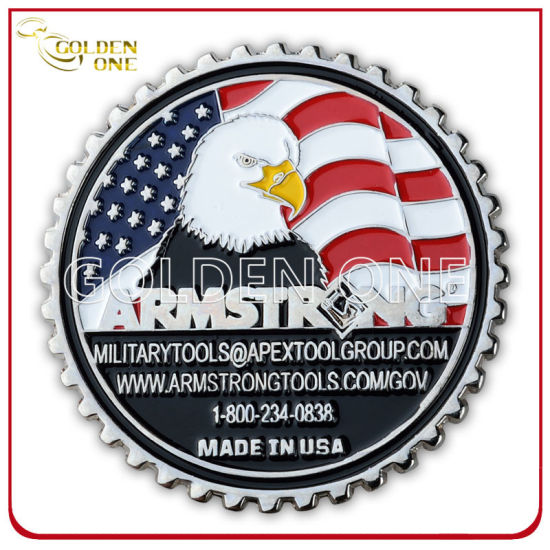 Recuerdo niquelado de alta calidad Custom EE. UU. Challenge Moneda de metal
