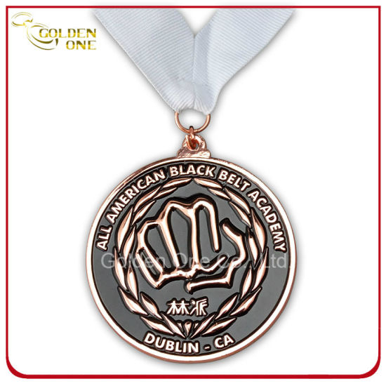 Medalla de recuerdo de metal chapado en cobre personalizada