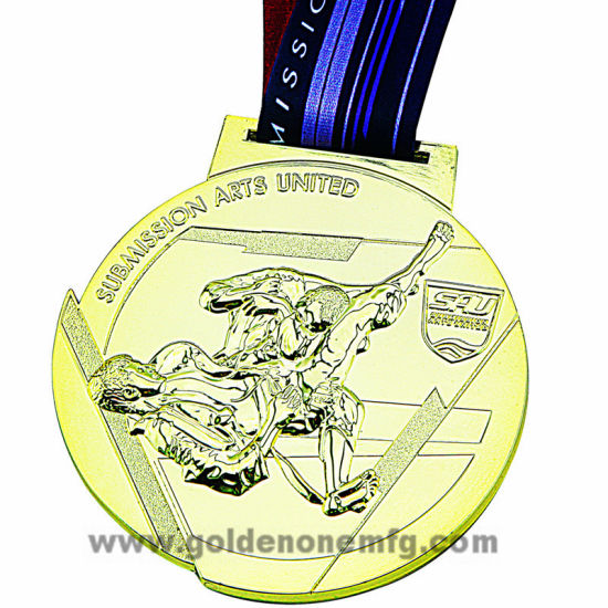 Medallón de acabado de plata antiguo de corte personalizado