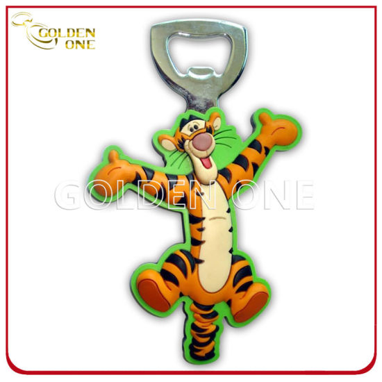 Abridor de botellas de PVC suave 3D personalizado para el regalo promocional
