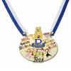 Medalla de celebración de carnaval de níquel de metal de fundición personalizada a precio de fábrica con cadena
