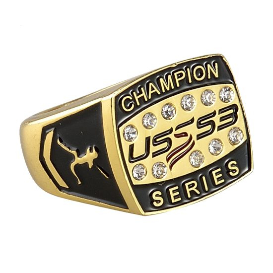 Regalo de promoción Joyería creativa de la promoción Super Bowl Sport Team animando Campeonato de la amistad Campeón de metal Ring
