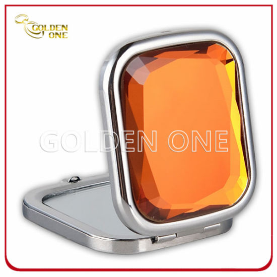 Diseño de FShion Chrome Placking Placking Square Compact Mirror