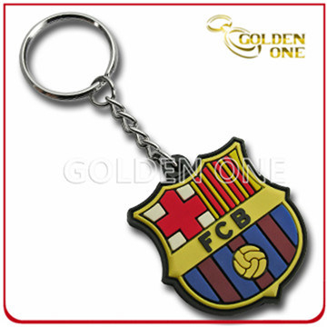 Regalo promocional deporte compensado impresión suave llavero de PVC