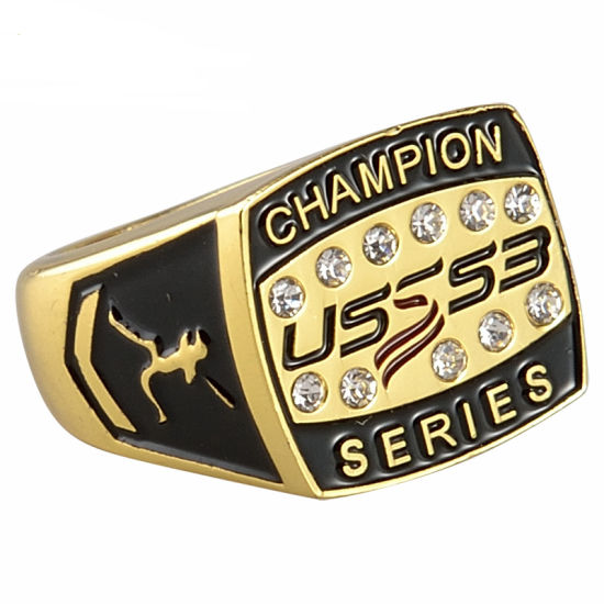 Moda personalizada de alta calidad campeones anillos dedo