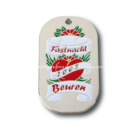 Etiqueta de perro de metal de esmalte suave estampado de hierro personalizado