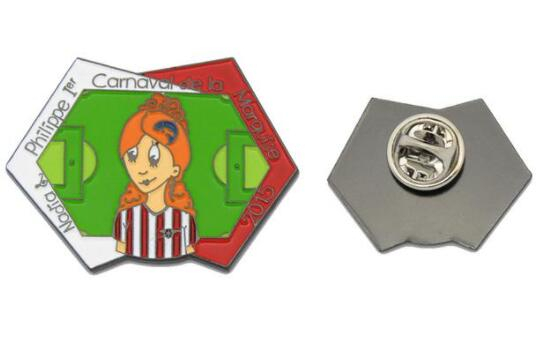 Pin de solapa de carnaval de aleación de zinc con forma de recuerdo personalizado de esmalte suave de regalo de promoción de alta calidad