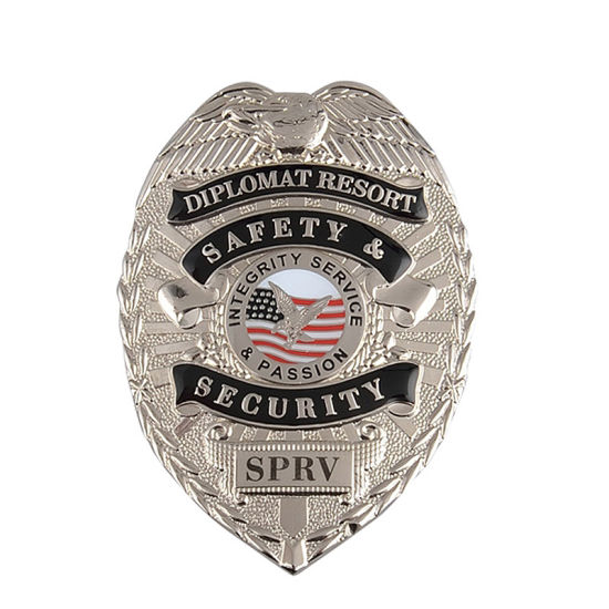 Insignia personalizada de chapado en oro de metal