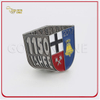 Insignia de alfiler de metal plateado antiguo plateado