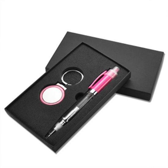 Juego de regalo promocional con llavero y billetera de PU