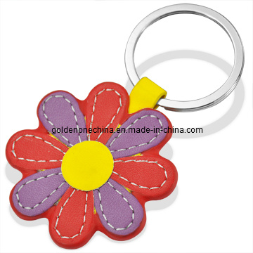 Anillo de llavero suave de plástico de la pantalla de seda flotante personalizada