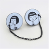 Pin de metal de deporte de baloncesto chapado antiguo personalizado
