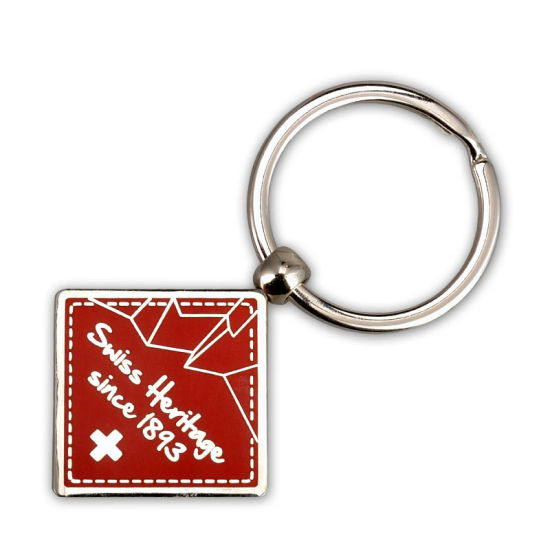 Personalizado de alta calidad de esmalte suave debossed logo llavero metálico