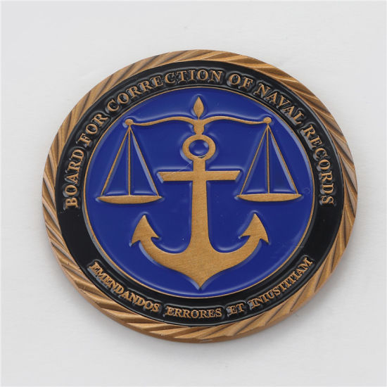 Esmalte suave personalizado de la policía de los EE. UU. Moneda de souvenir