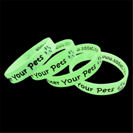 Regalo de promoción Pulsera de silicona de silicona.