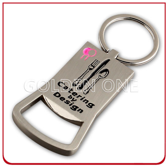 Llave de cuero personalizada FOB con émbolo en relieve de metal de latón antiguo