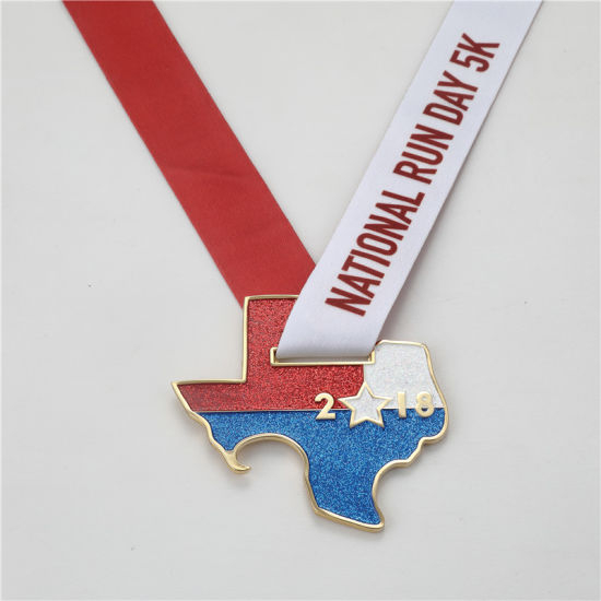 Medalla deportiva giratoria de diseño personalizado de alta calidad