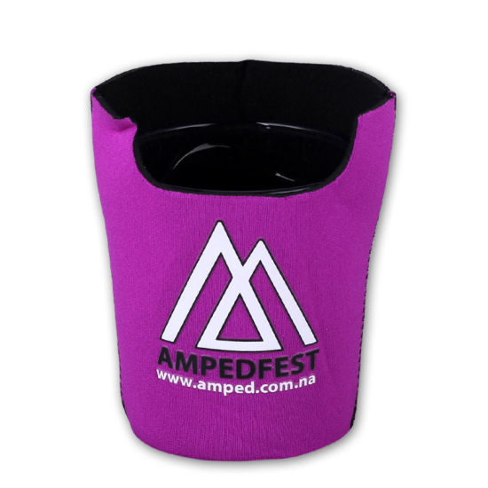 Diseño de lujo Neopreno Pantalla de seda Botella de impresión Titular de Stubby