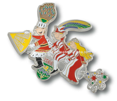Pin de solapa de metal de esmalte duro de venta caliente