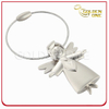 Personalizado 3D Bonito ángel forma de metal llavero