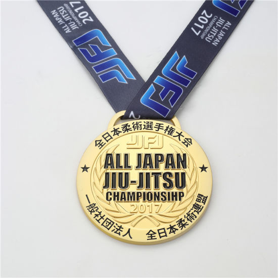 Medalla deportiva giratoria de diseño personalizado de alta calidad