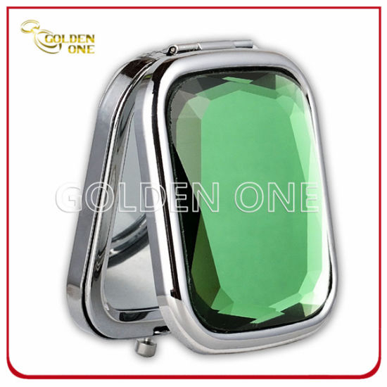Diseño de FShion Chrome Placking Placking Square Compact Mirror