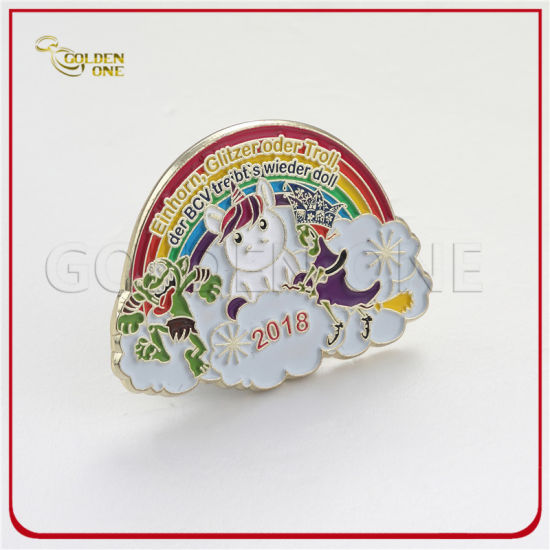 Cortar diseño suave esmalte del béisbol Glitter Metal Sapa Pin