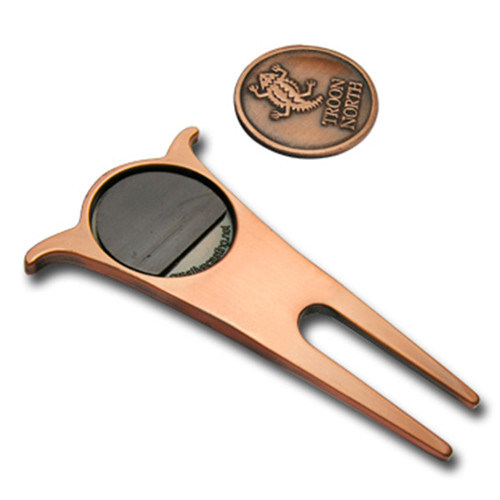 Fancy Impress Image Golf Repair Divot Herramienta con marcador de bolas