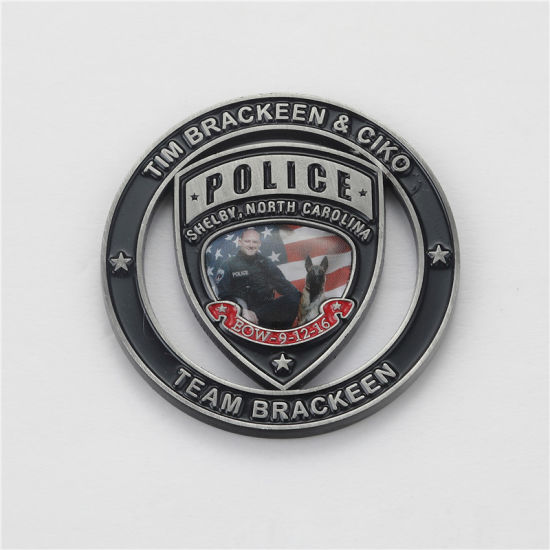 Esmalte suave personalizado de la policía de los EE. UU. Moneda de souvenir