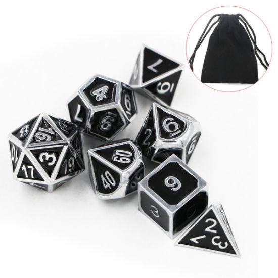 Venta caliente de alta calidad matrimonio de alambre color metal dados para el juego