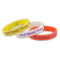 Regalo de promoción Coloración empotrada personalizada Logo Pulsera de silicona