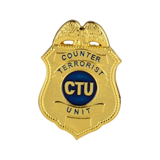 Insignia personalizada de chapado en oro de metal