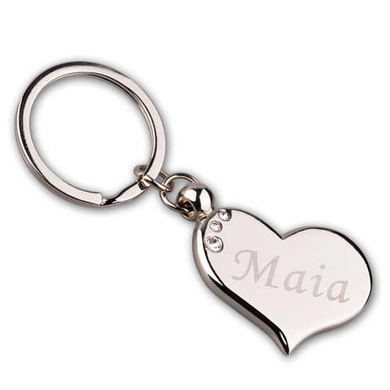 Llavero de metal chapado en oro personalizado para bienes raíces