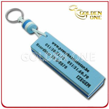 Anillo de llavero suave de plástico de la pantalla de seda flotante personalizada
