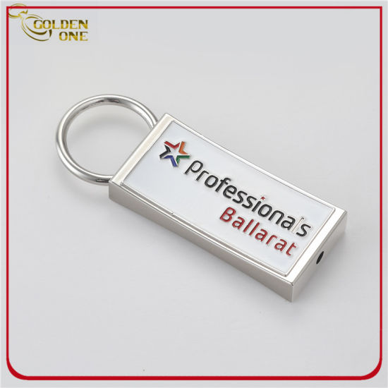 Regalo de promoción Logotipo impreso personalizado Llave de cuero FOB