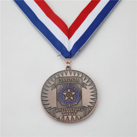 Medallón de recuerdo de metal de esmalte suave con logotipo personalizado