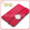 Tenedor de tarjeta de visita de cuero rojo creativo promocional
