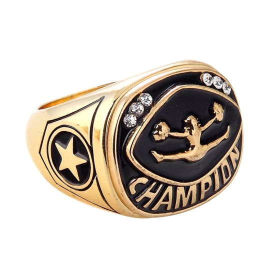 Regalo de promoción Joyería creativa de la promoción Super Bowl Sport Team animando Campeonato de la amistad Campeón de metal Ring