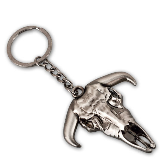 Llavero de metal chapado en oro personalizado para bienes raíces