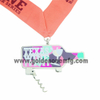 Medallón de premio de media maratón con acabado antiguo personalizado