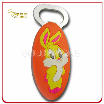 Abridor de botellas de PVC suave 3D personalizado para el regalo promocional